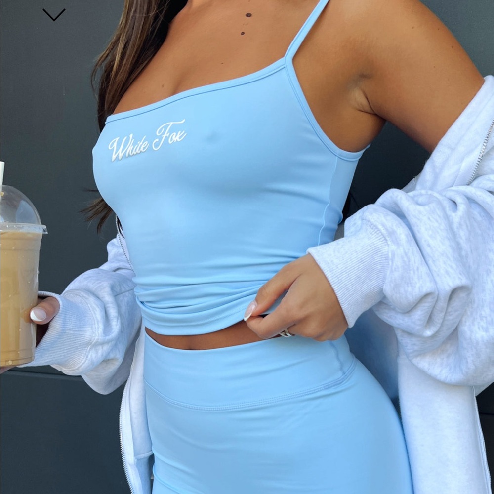 White fox small new with tags tank and shorts